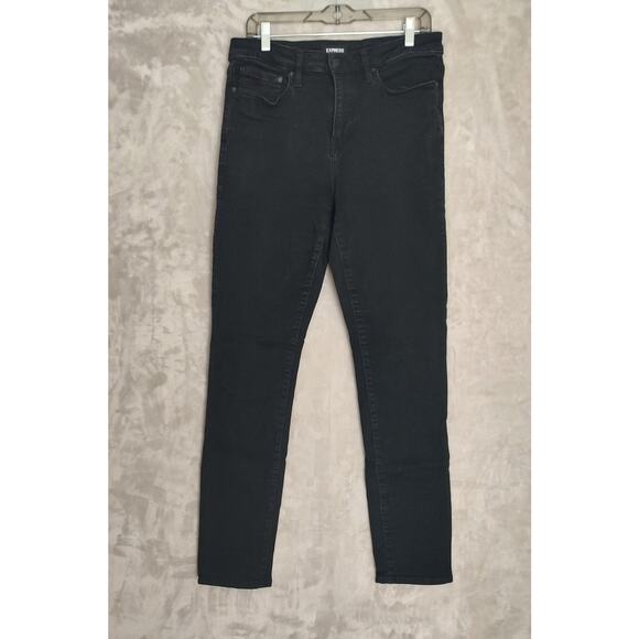 Express NYC, Mens, Jeans, Size 32 x 34, Slim, Black, 5 Pocket Design, Logo Patch - Picture 1 of 12